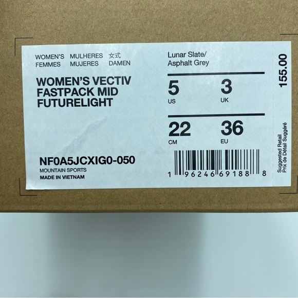 THE NORTH FACE NEW Vectiv Fastpack Mid Futurelight Lunar Slate/Asphalt Grey 5&7 - Picture 12 of 12